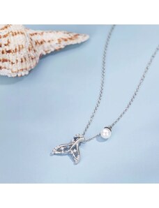 Éternelle Stříbrný náhrdelník Mystic Ocean - stříbro 925/1000, mořská panna