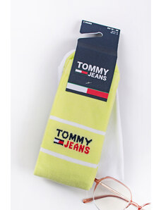 Tommy Hilfiger Bielo-žlté ponožky TJ Sock - dvojbalenie