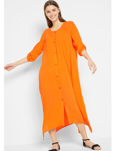 bonprix Kaftanové šaty z udržateľnej viskózy, farba oranžová, rozm. 38