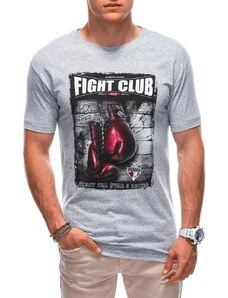 Buďchlap Pánske šedé tričko Fight S1861