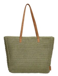 PE-Florence Zelená plážová taška s dlhými rukoväťami "Cruise"