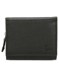 Double-D Čierna malá kožená peňaženka "Clarrisa"