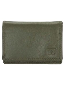 Double-D Zelená malá kožená peňaženka "Merry"