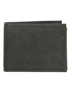Hide & Stitches Čierna kožená peňaženka pre pánov "Hammer"
