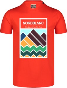Nordblanc Oranžové pánske bavlnené tričko COLOUR