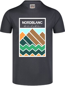 Nordblanc Šedé pánske bavlnené tričko COLOUR