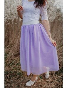 Mexy MIDI tylová sukňa - rôzne farby