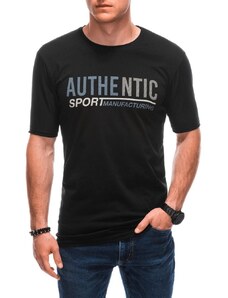 Buďchlap Autentické čierne tričko s nápisom S1869