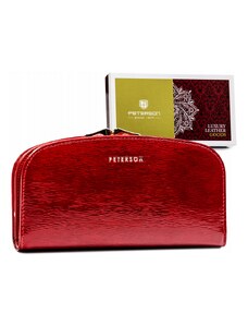 Peterson Dámska kožená peňaženka PTN 42123-SH RED