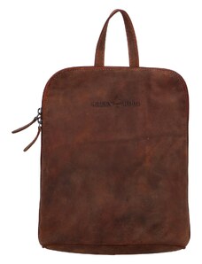 Dámsky kožený batoh hnedý - Greenwood Sanply hnedá