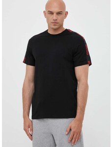Tričko HUGO čierna farba, s nášivkou, 50504270