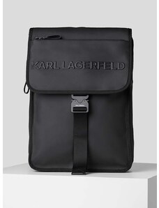 Ruksak Karl Lagerfeld pánsky, čierna farba, veľký, jednofarebný