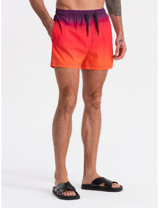 Ombre Clothing Pánske plavky s ombre efektom - oranžové V17 OM-SRBS-0125
