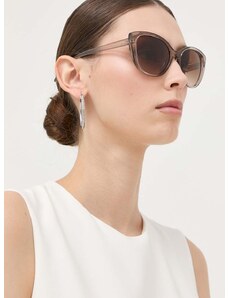 Slnečné okuliare Armani Exchange 0AX4111S dámske, hnedá farba