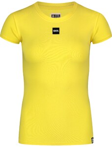 Nordblanc Žlté dámske bavlnené tričko CLOSE-UP