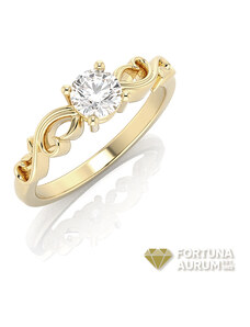 Briliantový dámsky prsteň zo žltého zlata 22190B/ZX