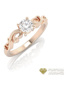 Briliantový dámsky prsteň z ružového zlata 22190B/RX