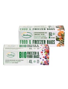 Vrecká na mrazenie potravín ECO, BioBag - 4l