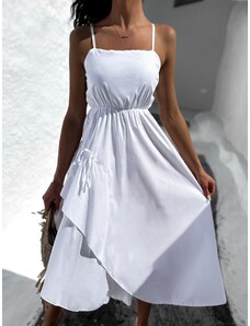ErikaFashion Biele asymetrické dlhé šaty SIGNIFY