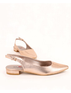 sh77.sk | streetHOUSE77 Ružovo zlaté balerínové sandále s otvorenou pätou LEI-18