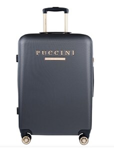 Puccini - Cestovný kufor na kolieskach 79,5 litra - M stredný, sivý Los Angeles