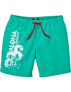 bonprix Plážové šortky s recyklovaným polyesterom, farba zelená