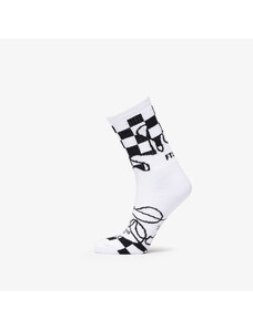 Pánske ponožky Footshop The Nju Checker Socks Black/ White