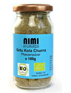 Nimi Ayurveda Gotu Kola Churna BIO organický prášok Mandukaparni 100 g
