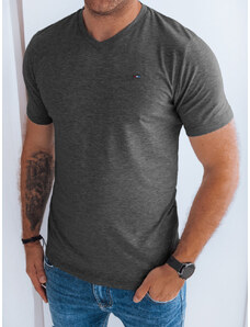 Dstreet Tmavo-sivé štýlové tričko