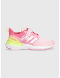 Detské tenisky adidas RapidaSport EL K ružová farba