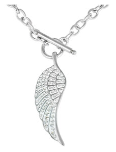 Dámsky náhrdelník z chirurgickej ocele krídlo S113250100