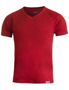 Lasting pánske merino tričko do V VIDO červené