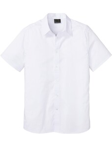 bonprix Košeľa s krátkym rukávom Slim Fit, farba biela