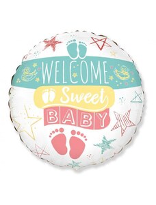 Godan Fóliový balón 18" - Welcome Sweet Baby