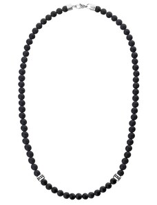 Manoki Pánský korálkový náhrdelník Eliseo - přírodní onyx