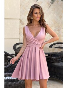 Bicotone Ružové brokátové šaty Thalia
