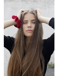 Darissa Zamatová gumička do vlasov - červená