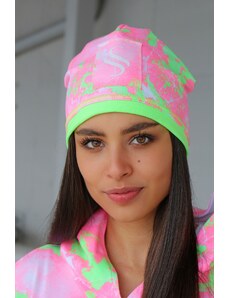 Darissa Jednovrstvová dámska čiapka - neon zelená