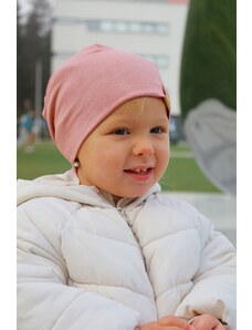 Darissa Detská bavlnená čiapka - ružová
