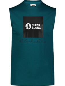 Nordblanc Zelené pánske bavlnené tielko SQUAD
