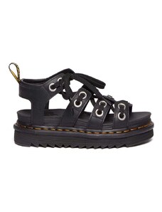 Kožené sandále Dr. Martens Blaire HDW dámske, čierna farba, na platforme, DM30701001