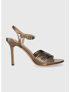 Kožené sandále Lauren Ralph Lauren Madelaine zlatá farba, 802912330001