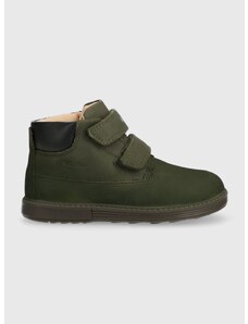 Detské zimné topánky Geox zelená farba