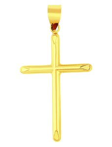 iBrill Zlatý jednoduchý prívesok - krížik