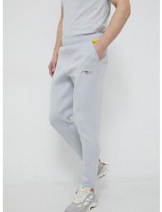 Nohavice Calvin Klein Performance pánske, šedá farba, jednofarebné