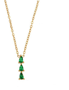 TWINOLO Dámsky oceľový náhrdelník so zirkónom N1L023