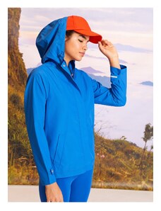 LC Waikiki Women's Outdoor Raincoat with a Printed Long Sleeve with a Hoodie.
