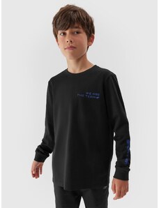 4F Chlapčenské tričko s dlhým rukávom a potlačou