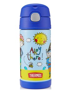 Thermos FUNtainer - detská termoska so slamkou - PIRÁT 355 ml