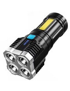 OEM Maxi LED baterka s USB nabíjaním-Čierna KP26840